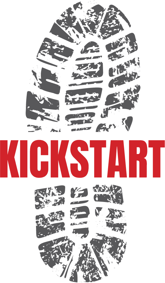 Kickstart logo on a green background.