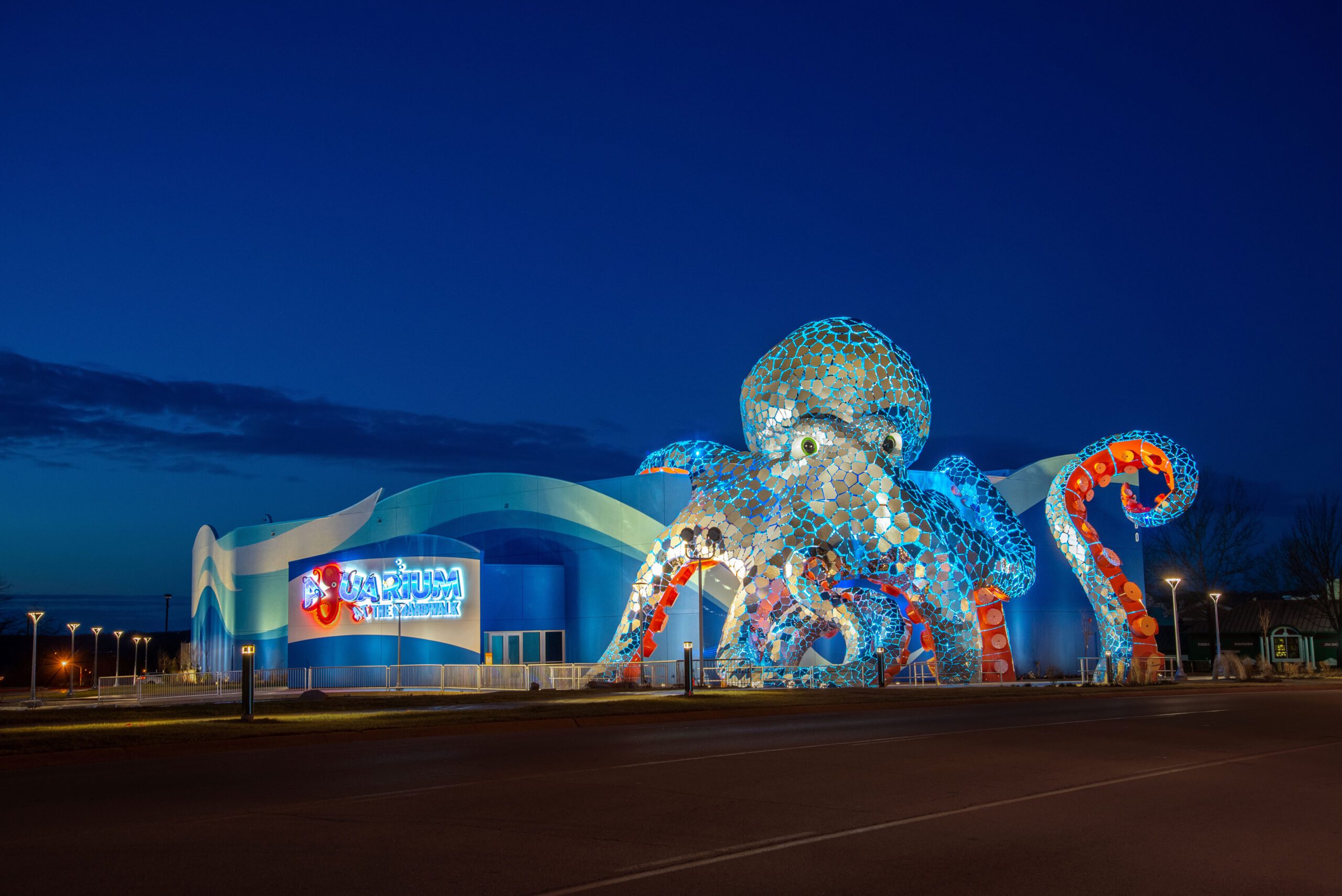 Exterior of Branson Aquarium.