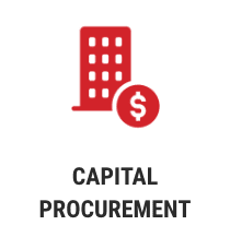Capital procurement icon.