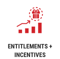 Entitlements plus incentives icon.