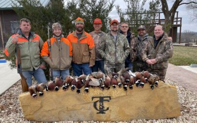 Crossland employees after a day hunting.