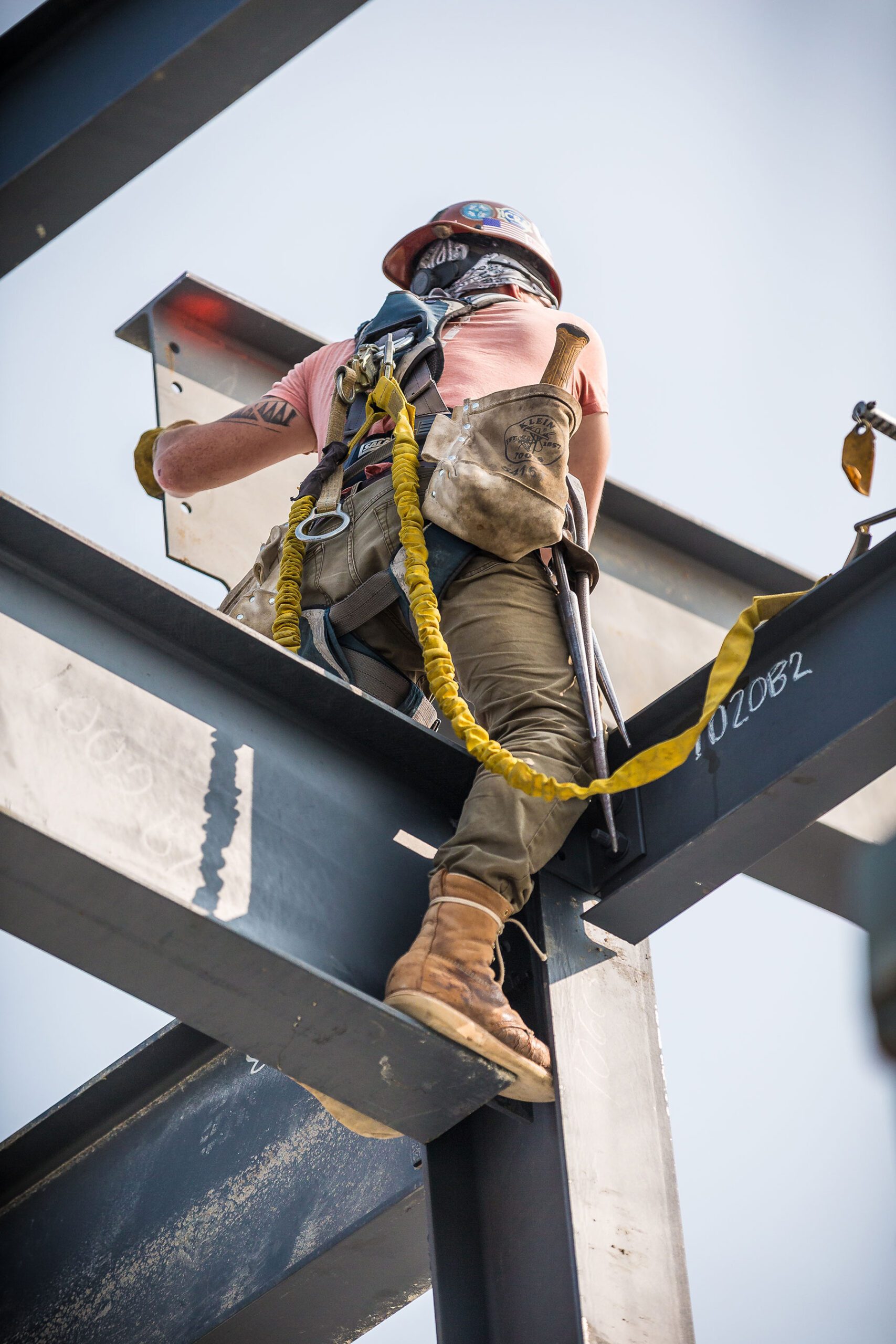 Steel crew worker John Dye.