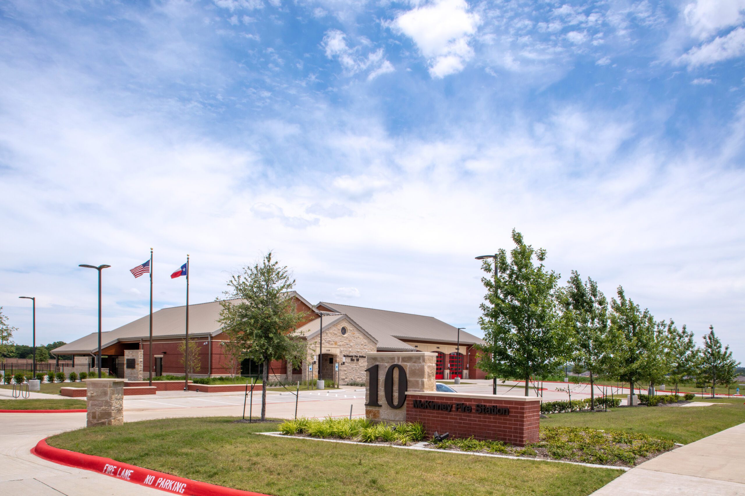 Exterior of McKinney Fire #10 building.