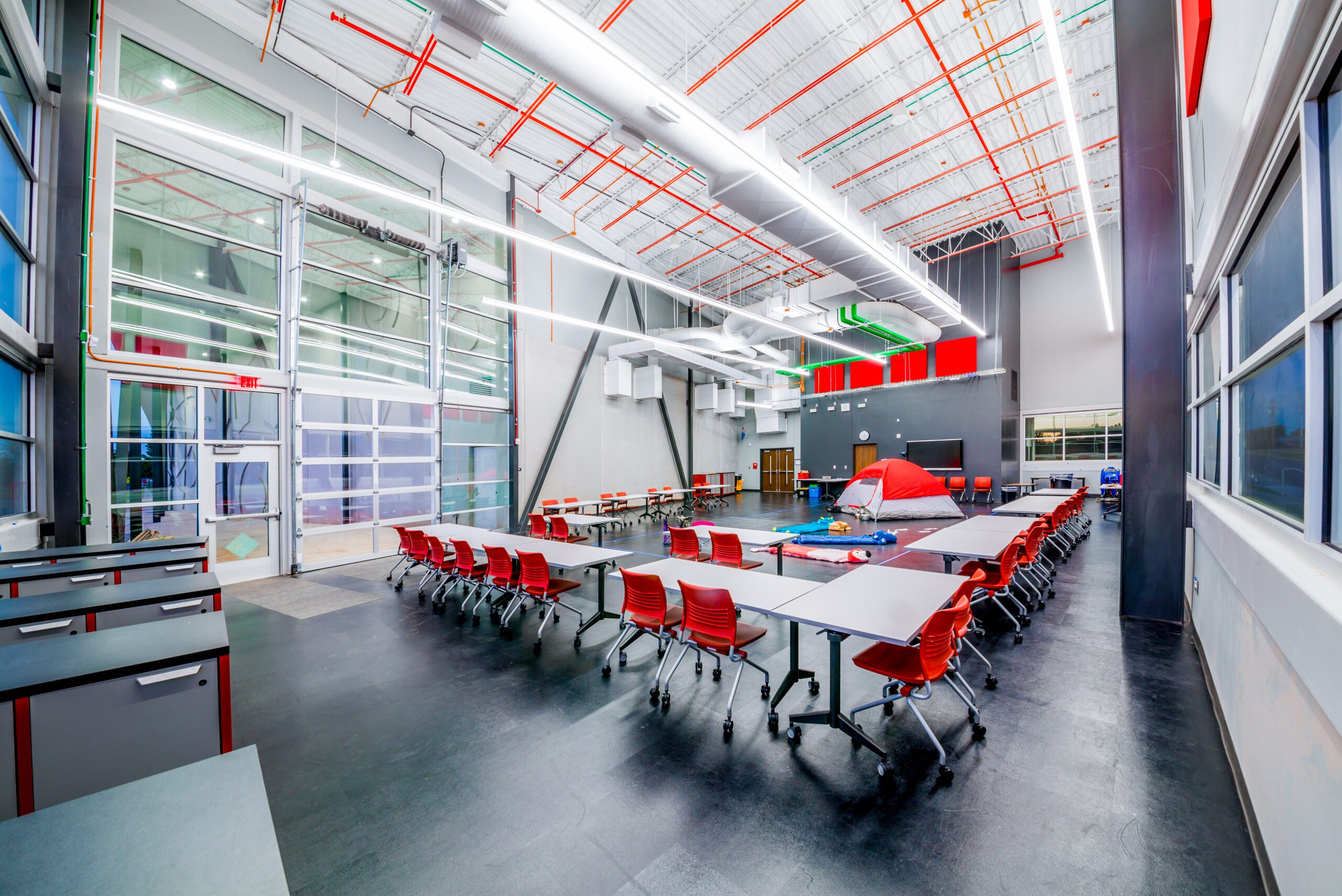 Interior of Mustang High School Science Academy.