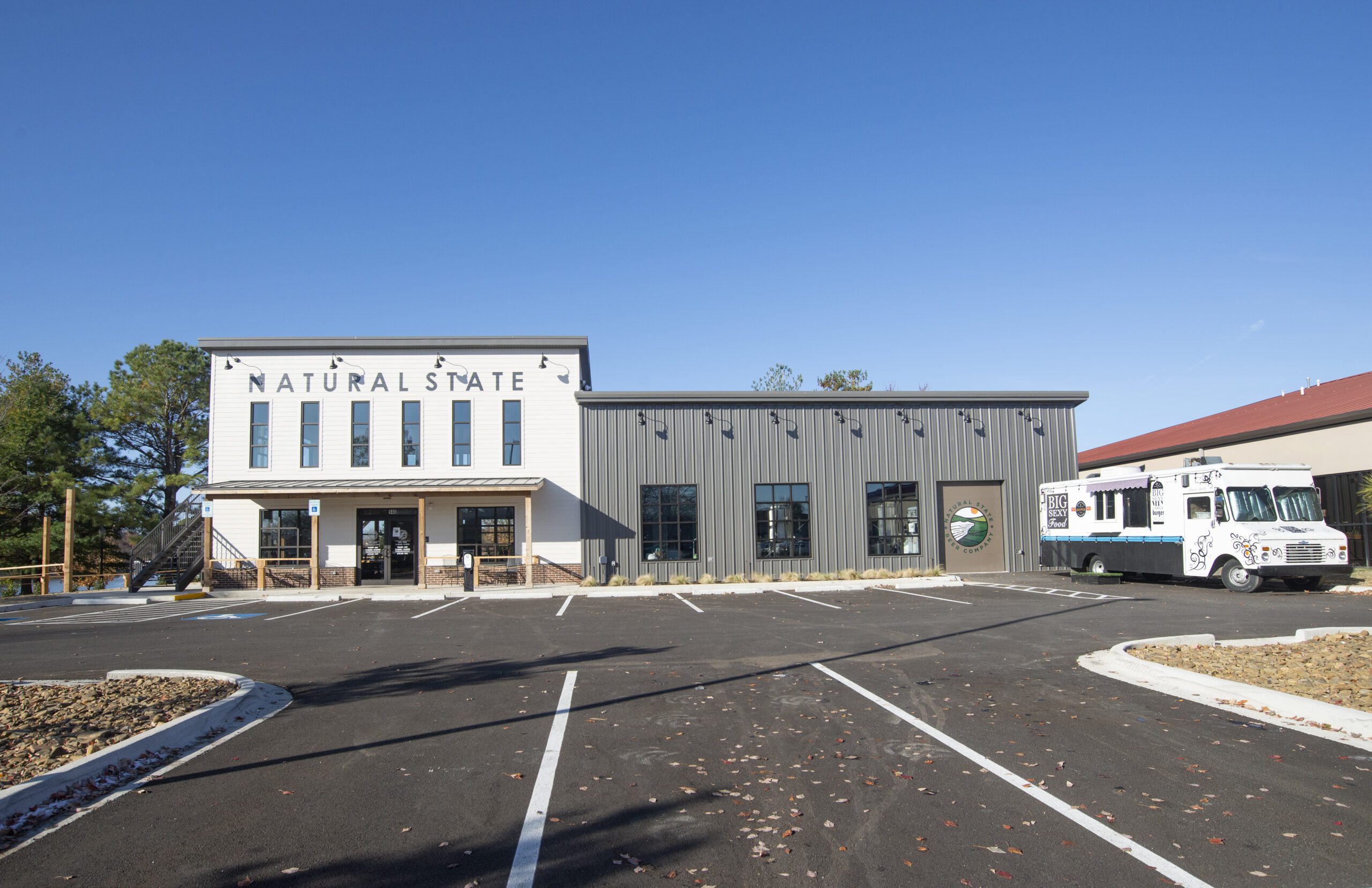 Exterior of Natural State Brewing company.