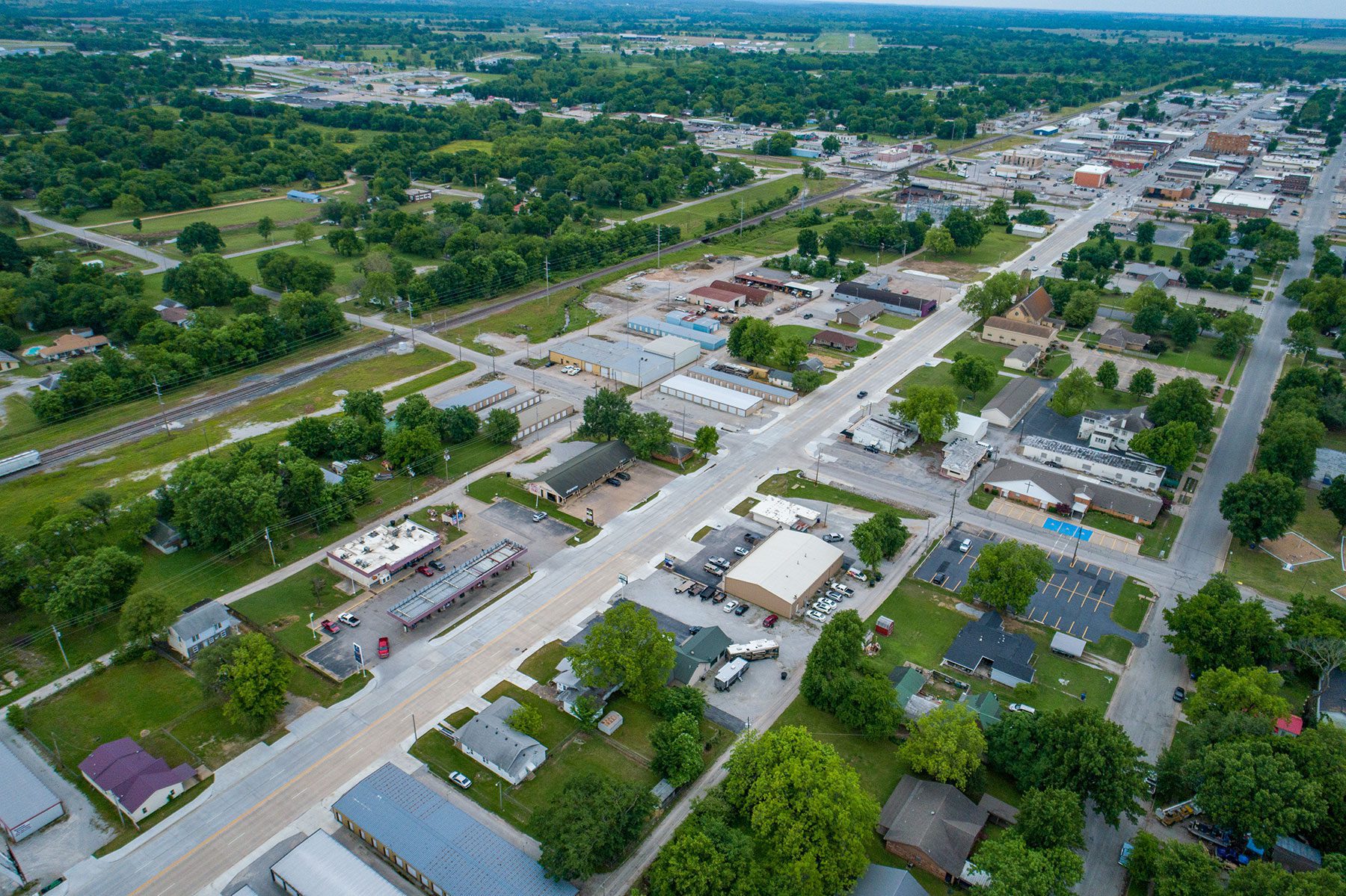 Bird's eye view of Vinita Highway.