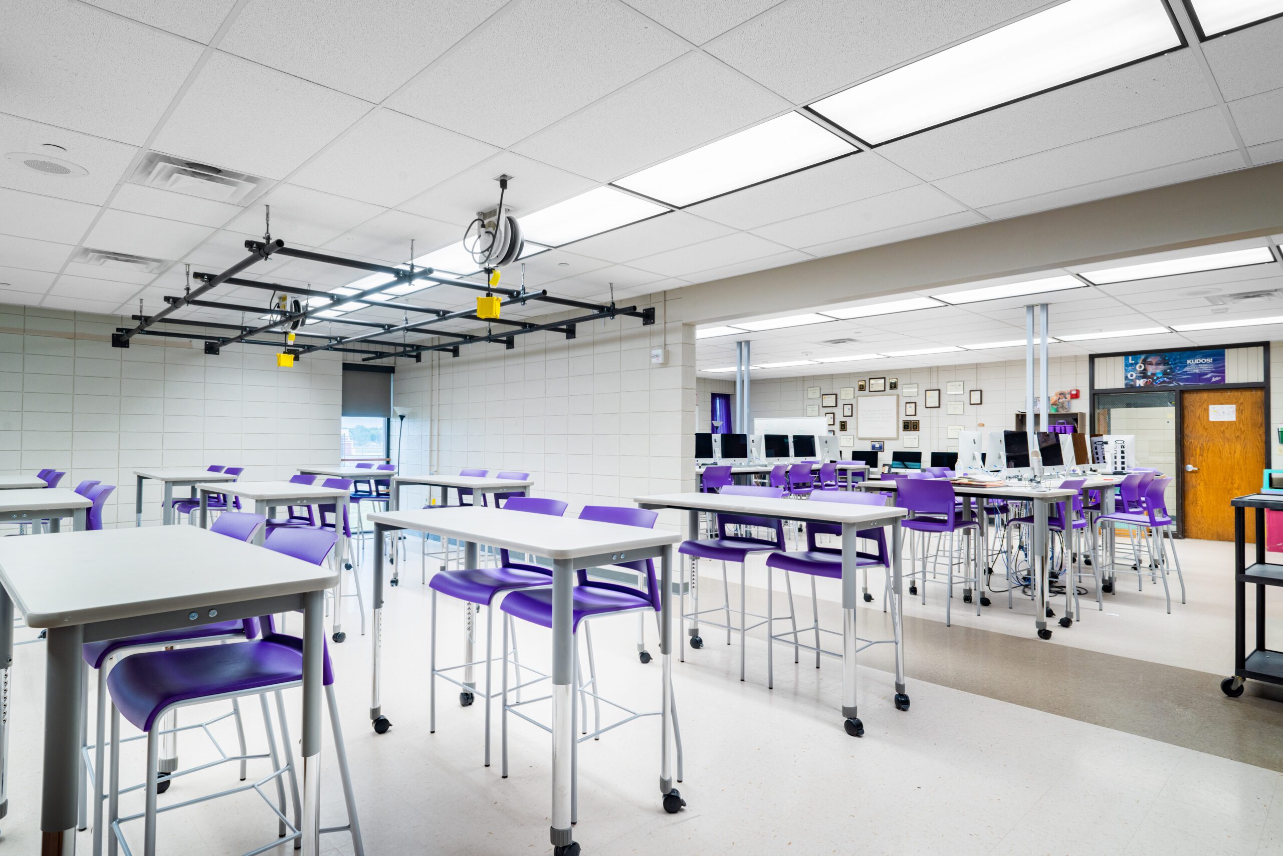 Interior of Pittsburg High School.