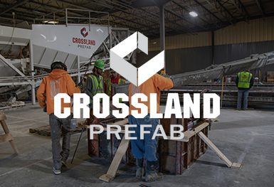 Crossland Prefab logo.