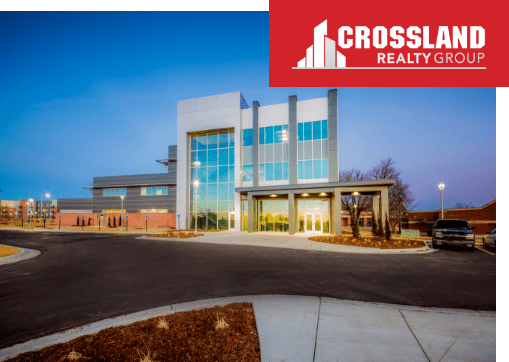 Crossland Realty Group logo with building displayed.