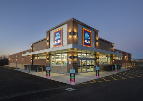 Aldi grocery store building.