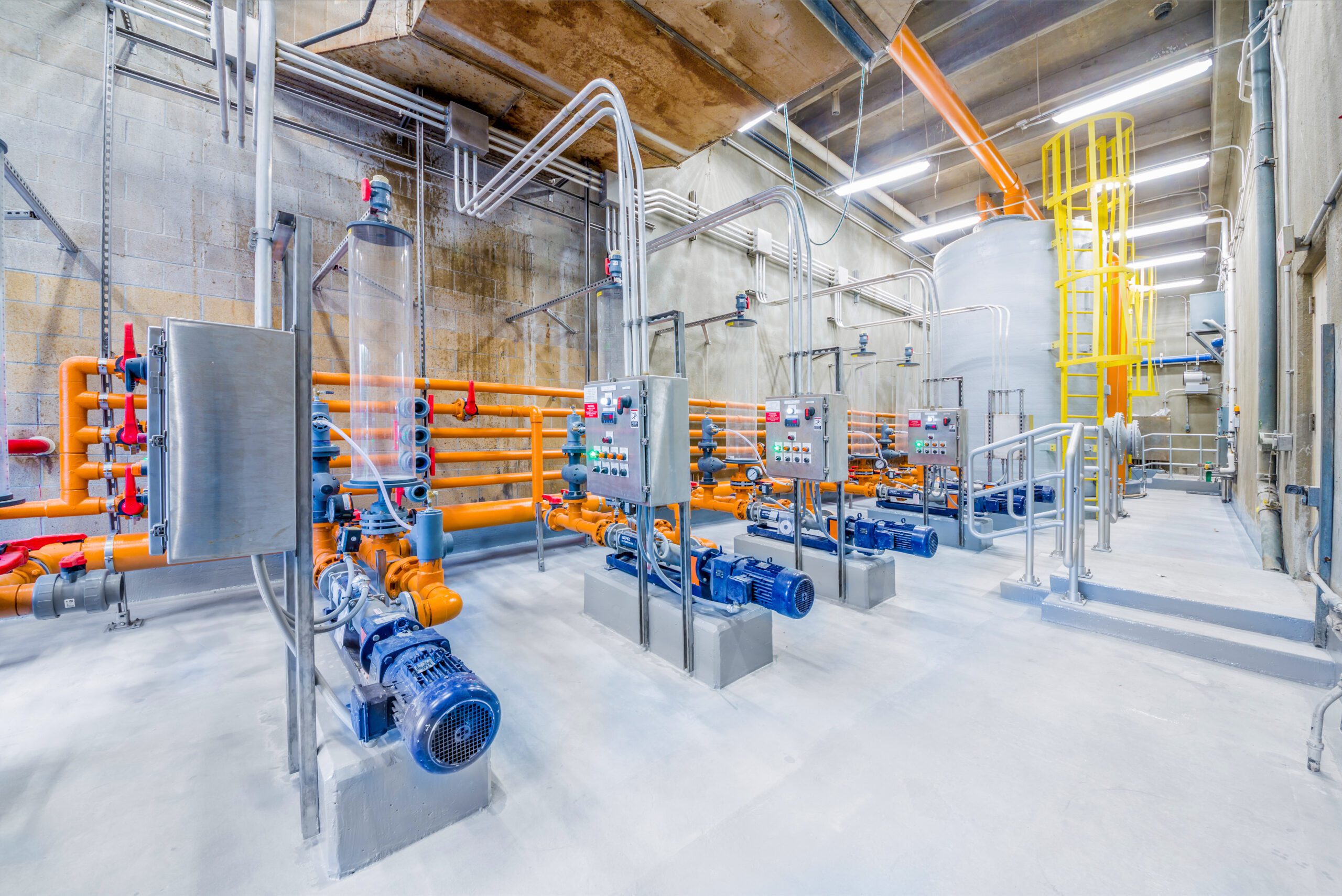 Interior of Dewatering Facility.