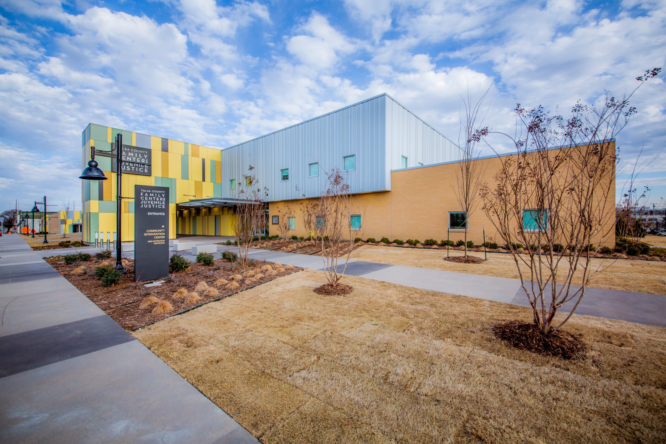 Exterior of Tulsa Family Center for Juvenile Justice.