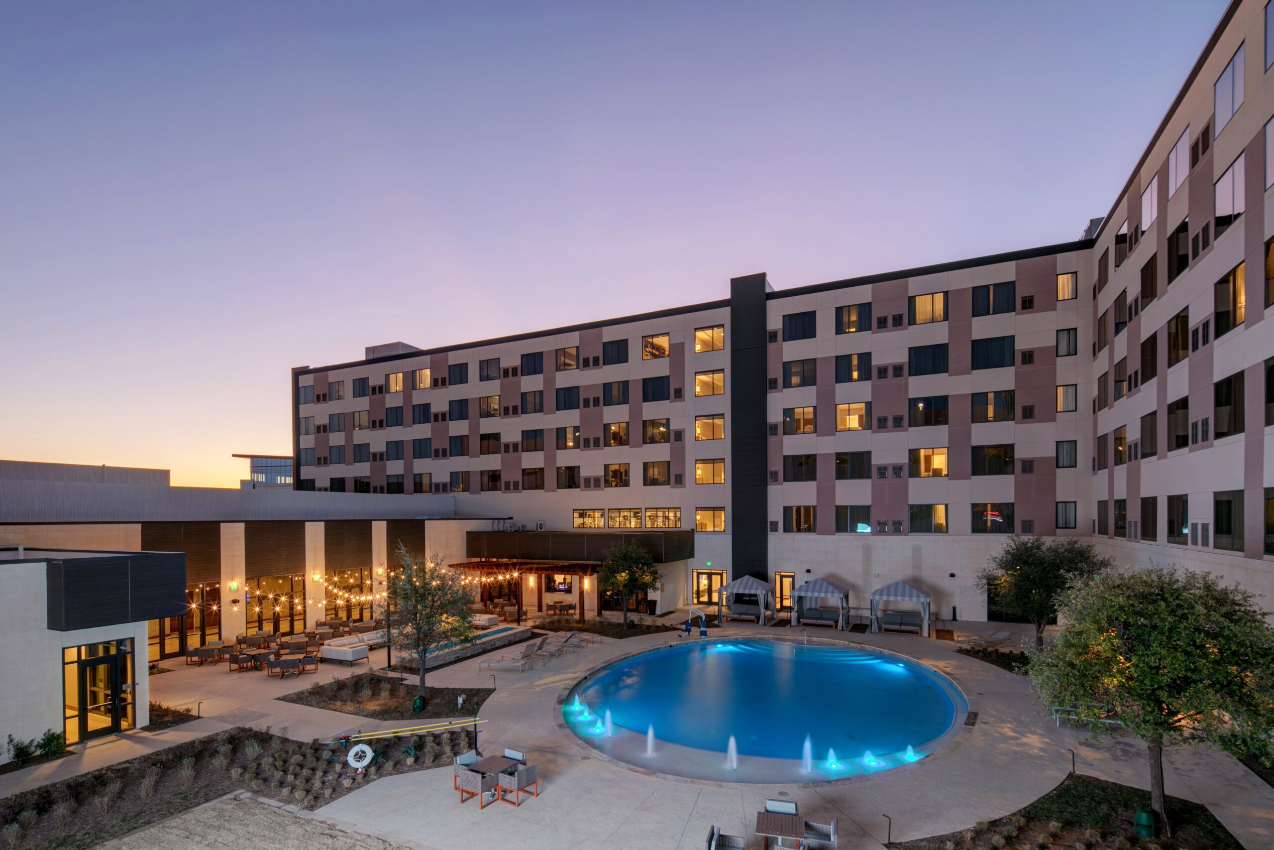 Exterior of Watters Creek Hotel plus Convention Center.