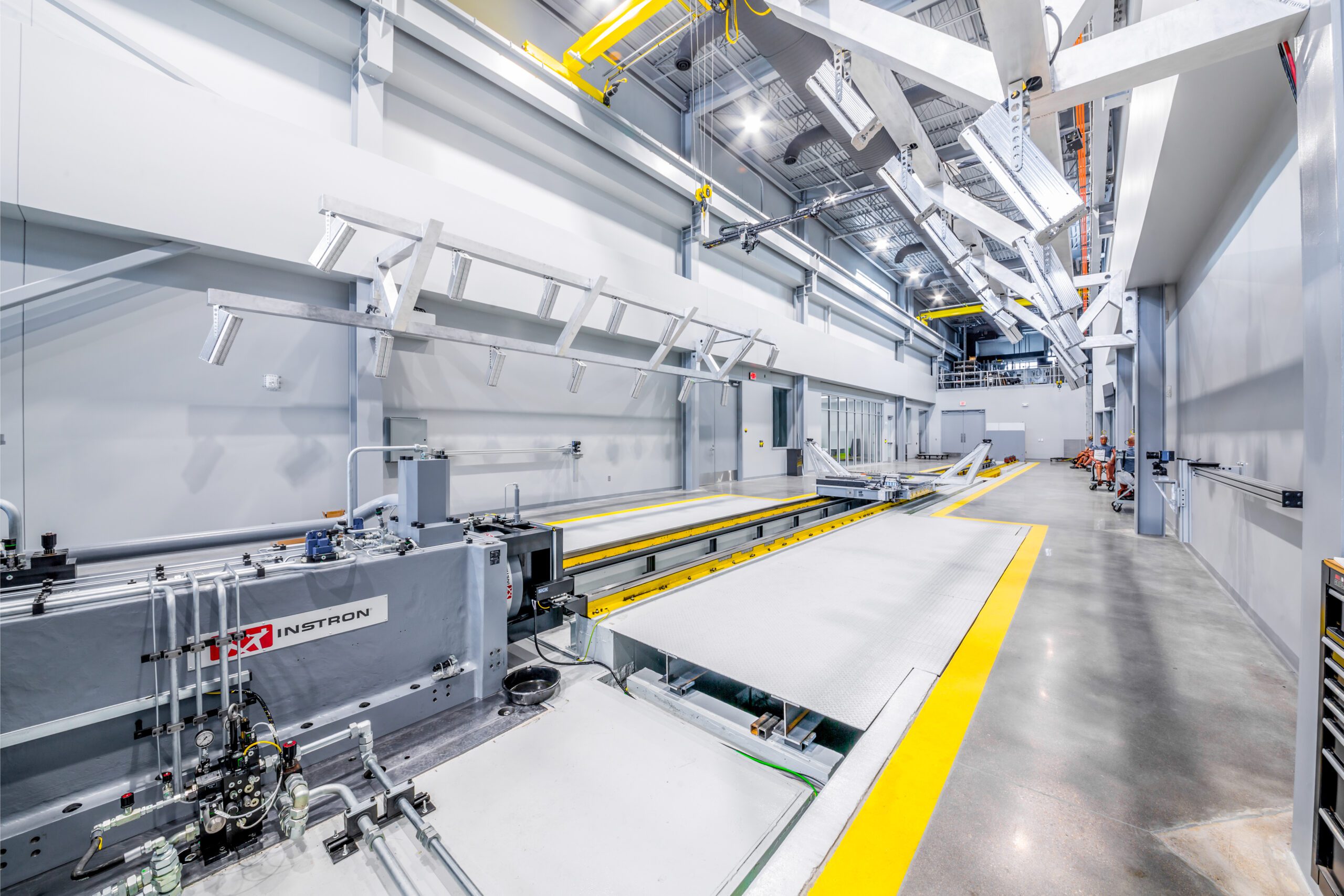 Interior of WSU Crash Test Lab.