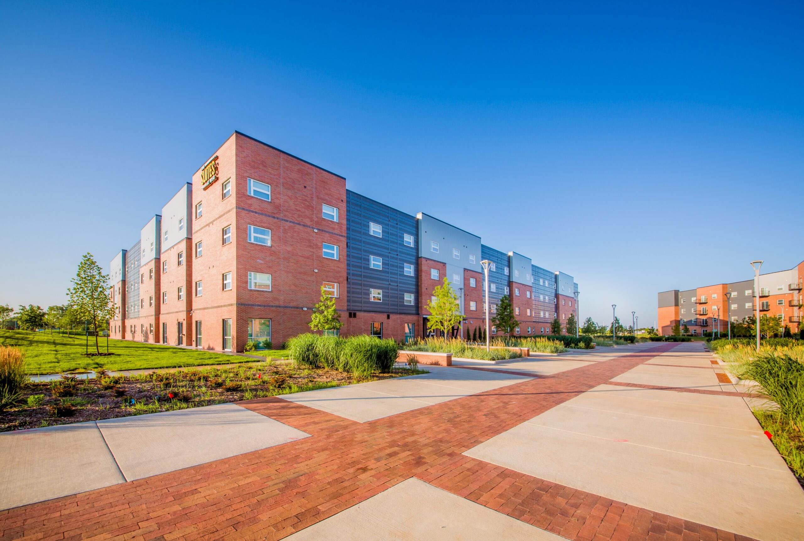 Exterior of WSU Suites.